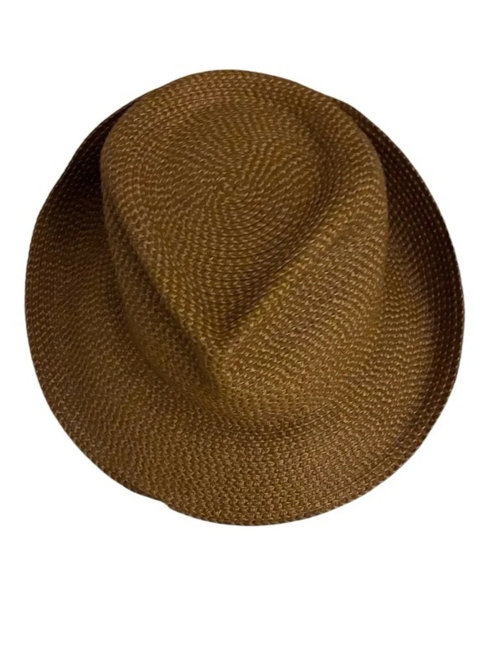 Eric Javits Woven Fedora Hat Beige UPF 50+ - Picture 1 of 12